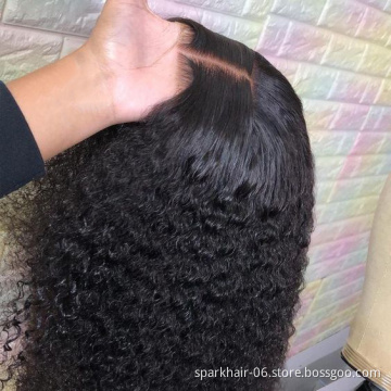 Factory Price Curly Human Hair Wigs Lace Front ,Cuticle Aligned Indian Hair LaceFront Wig ,Frontal Closure Hair Weaves and Wigs